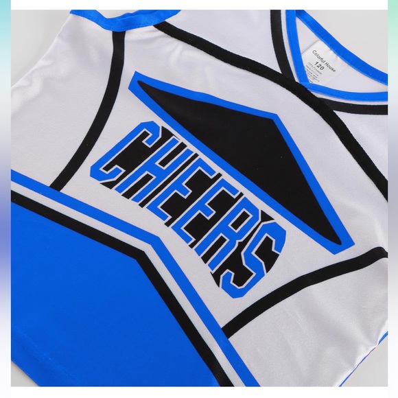 Cheerleader Costume Uniform Outfit Child Cute Cheerleading Outfit for Halloween - Picture 3 of 7
